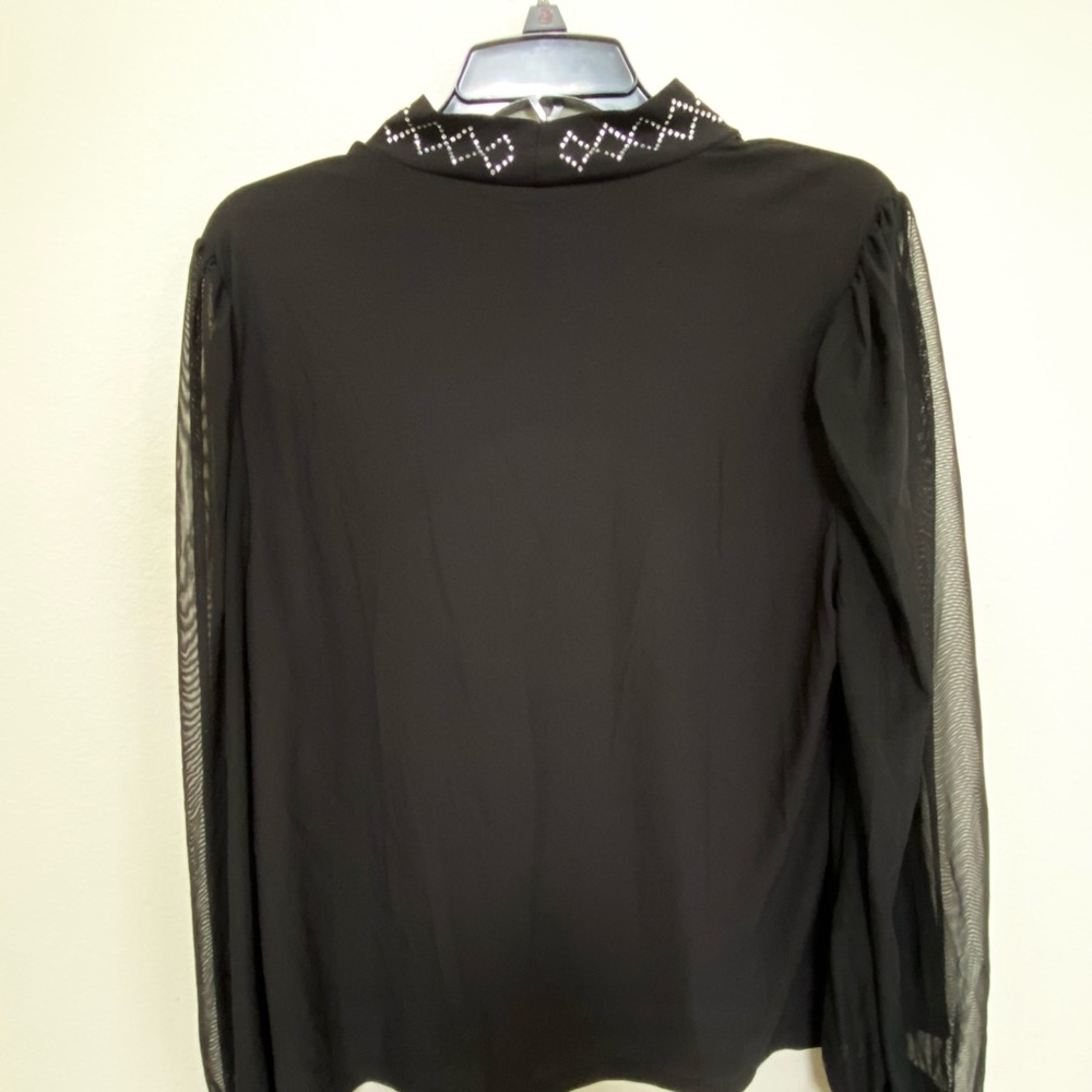 Black Embellished Women's Top